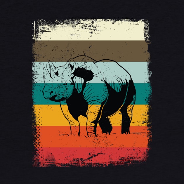 Retro Rhinoceros Rhino by shirtsyoulike